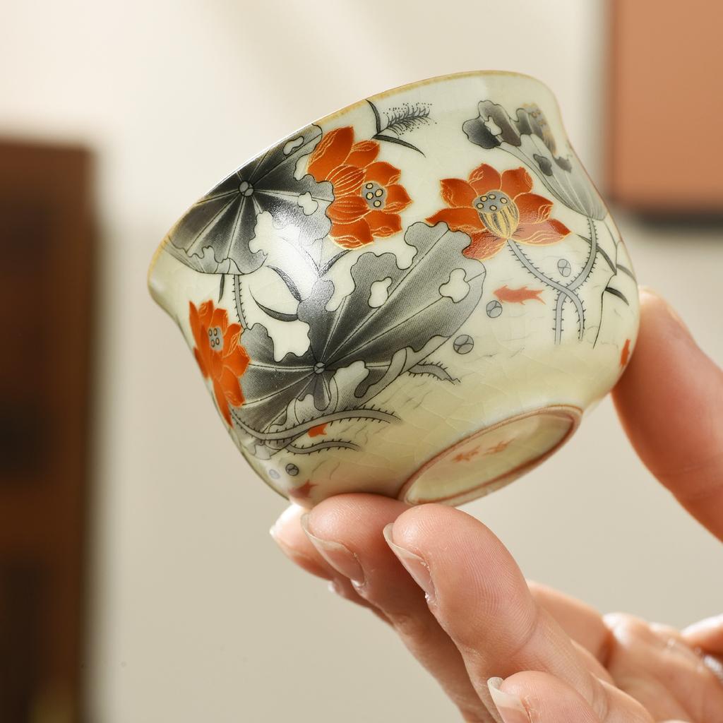 Ru kiln travel Xishi pot, one pot, four cups of teapot, teacup, high-end tea brewer, household ceramic teapot, tea set