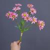 Pastoral Style Artificial Flowers Silk Daisy Bouquet Office Decor Fake Flower Simulation Orange Chamomile Room Decoration