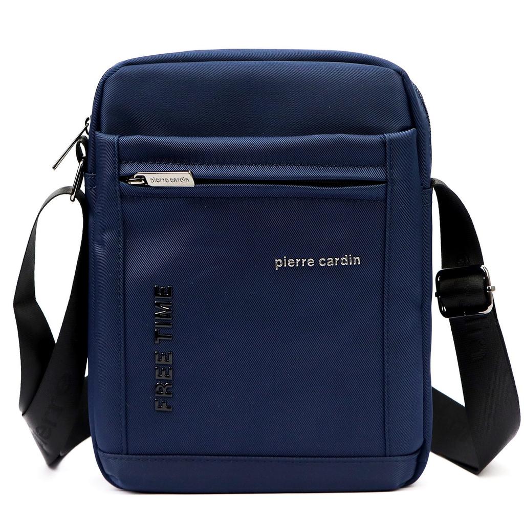 Saszetka męska na ramię z poliestru Pierre Cardin