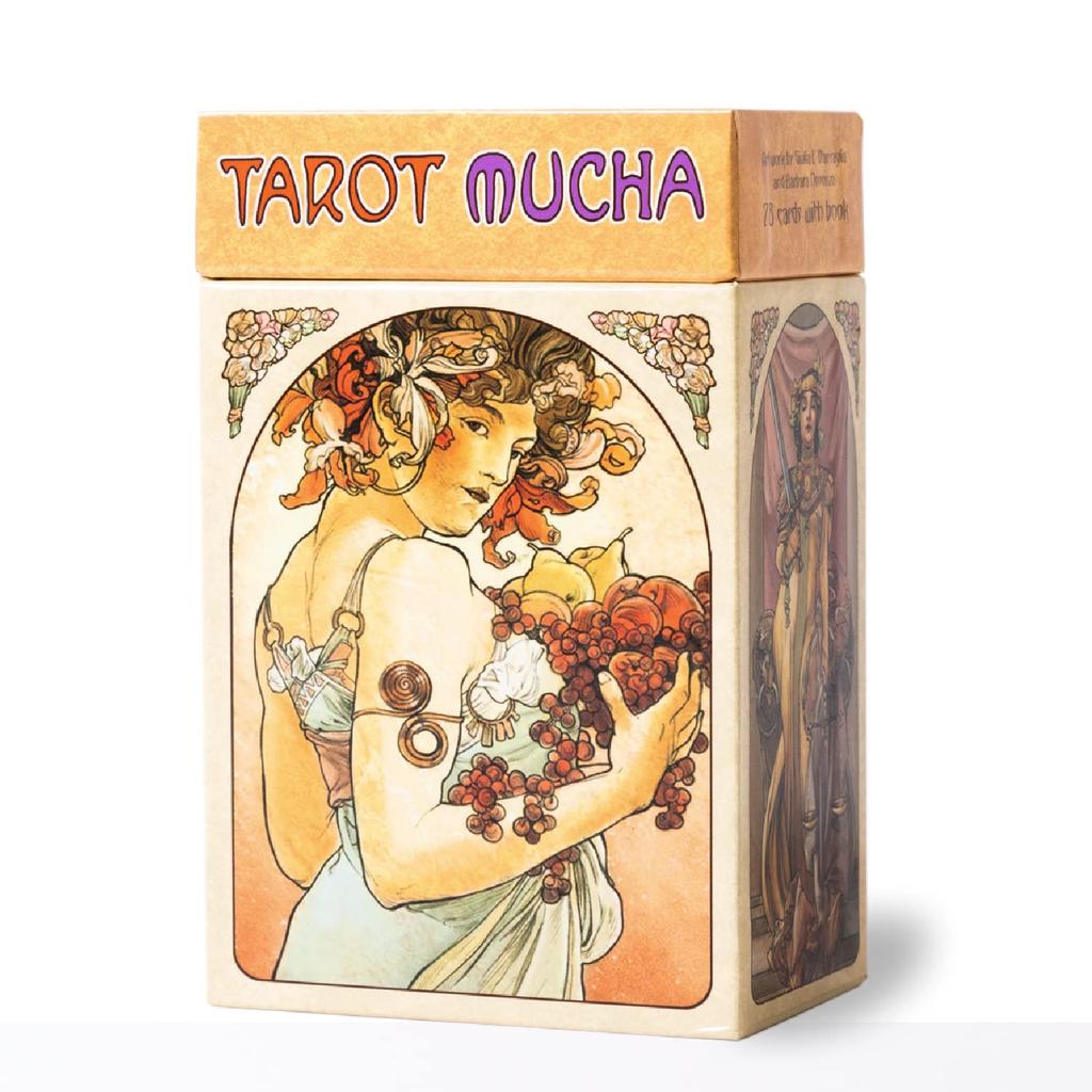 Tarot Tarot 78 Tarot Fortune Art with Japanese Authentic I.I.J Cards, Mucha, Cards, Telling, Nouveau, Instructions,