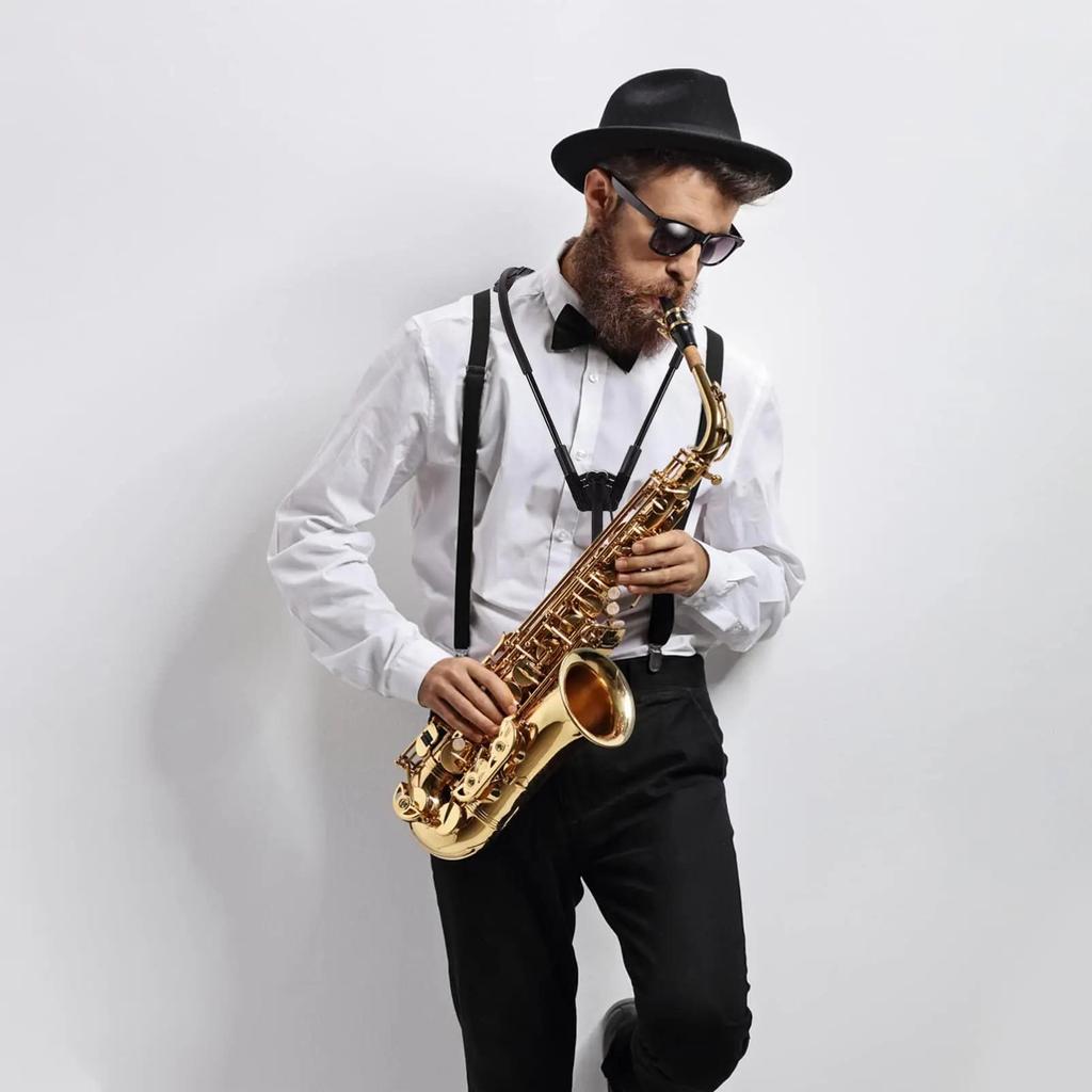 Saxofonový popruh Držák ramenního postroje na saxofon Pohodlný nastavitelný háček na popruh na saxofon