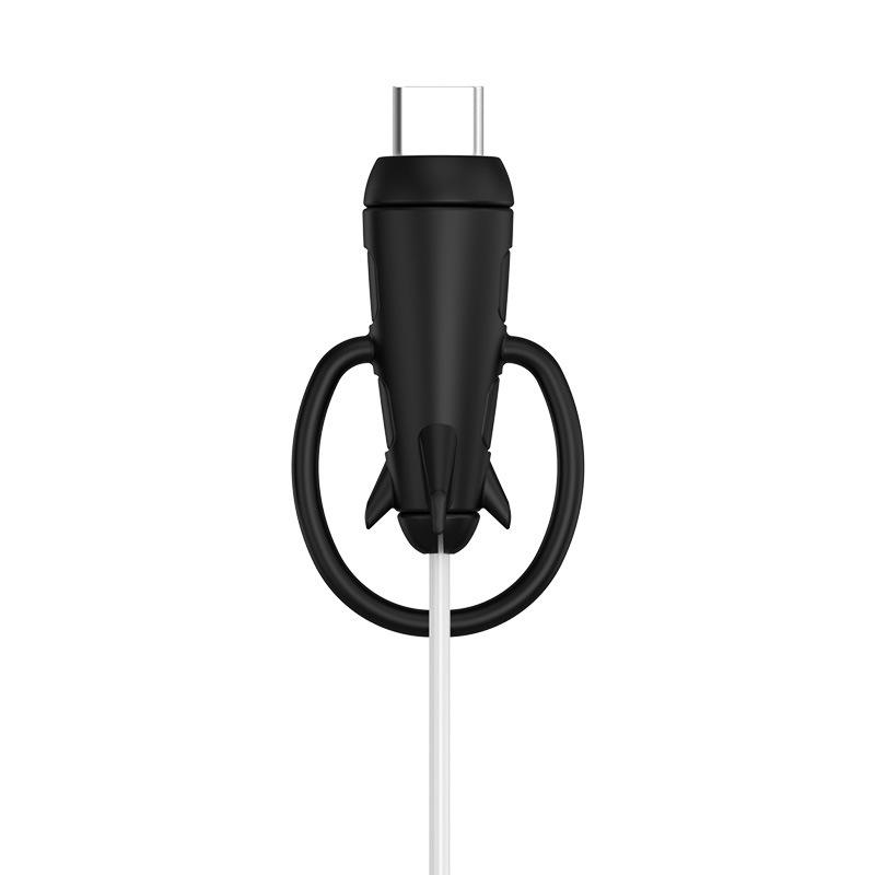 Silikonowy ochraniacz na kabel i pasek do przechowywania 2 w 1 dla ładowarek Apple