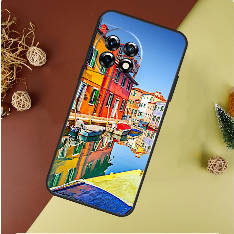 Travel italy Street Venice For OnePlus 13 12 11 12R 13R 9 10 Pro 8T 9RT 10T 10R Nord 4 CE 2 3 Lite N20 N30 Phone Case