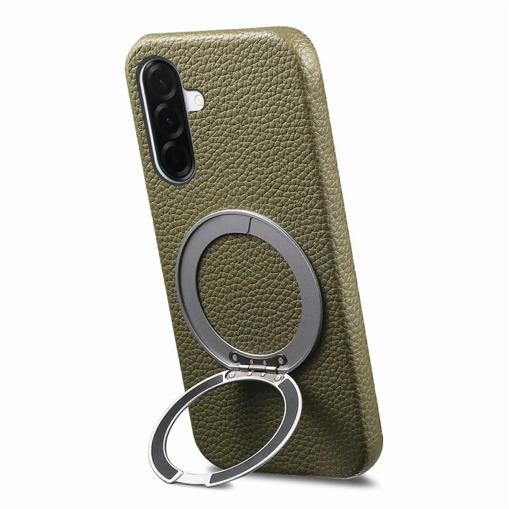 Case for Galaxy A16 5G - PC+Leather/PU, Green, With Stand