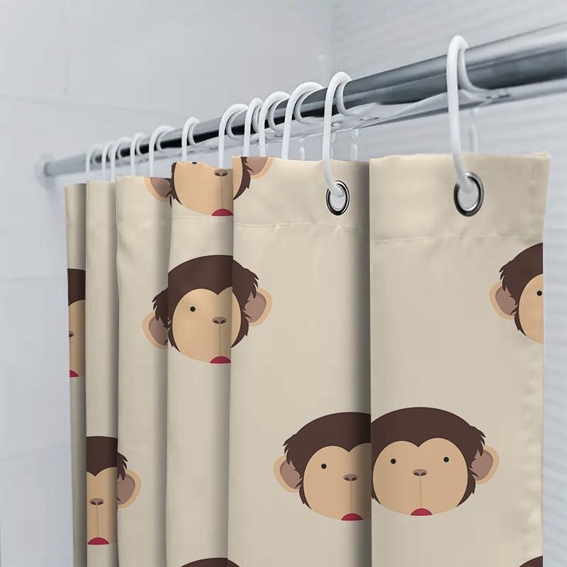 Monkeys Bath Curtain Kids Room Decor For A Fun And Playful Touch In Your Bathroom!