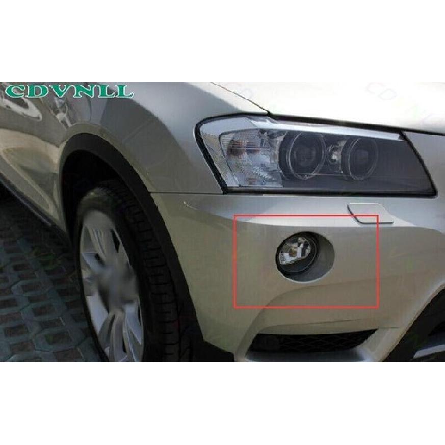 Fit For BMW X3 F25 2011-2013 Chrome Silver Exterior Fog Light Lamp Strip Trim 2*