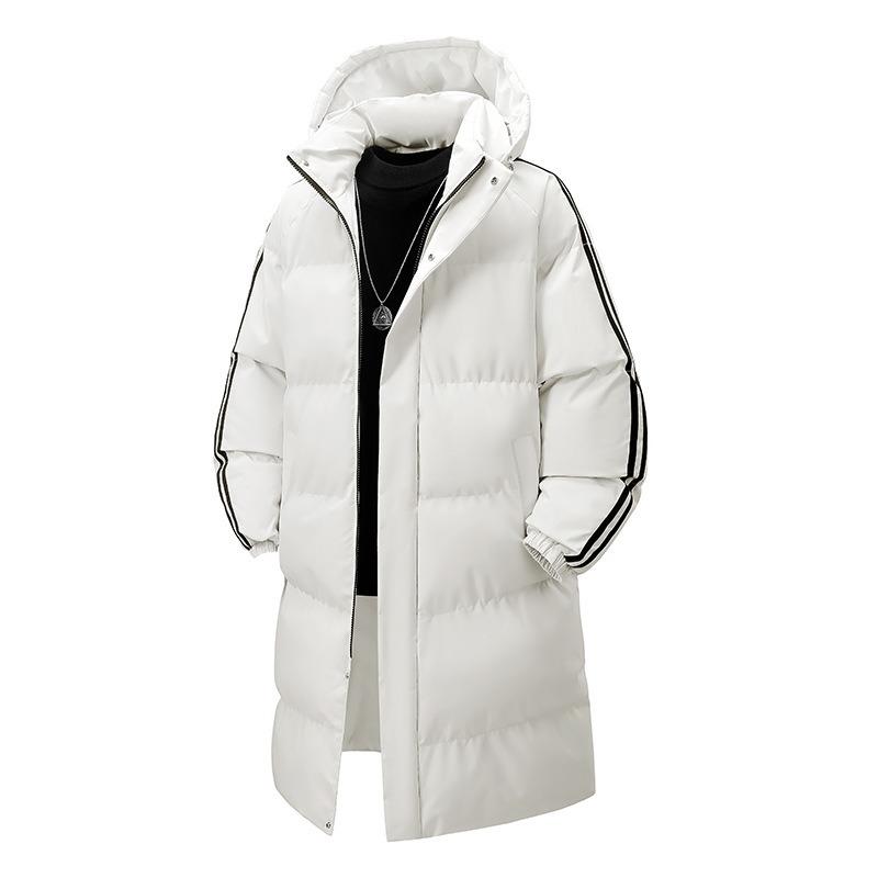 Mid-length hooded cotton jacket for men and couples with thickened loose casual padded jackets Winter jackets and padded jackets