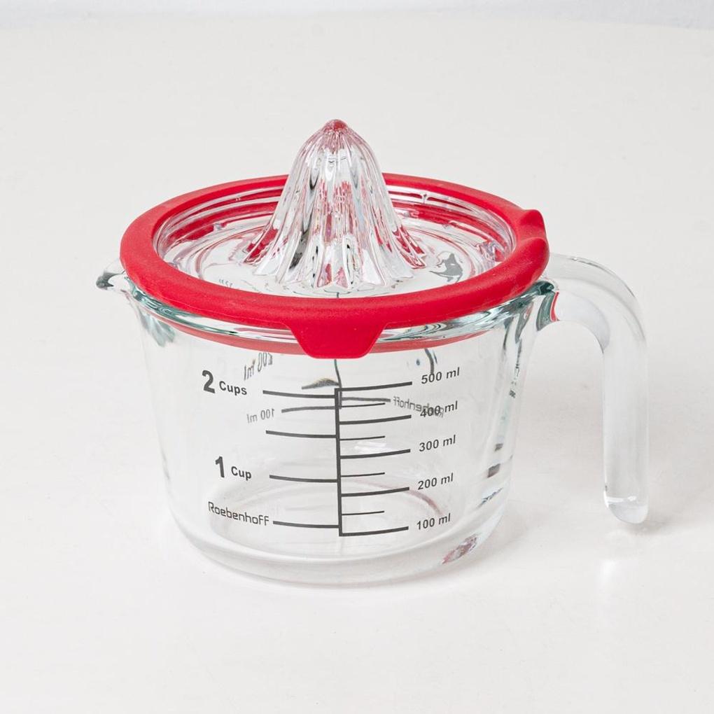 Clays Lemon Squeeze Messbecher Hitzebeständiges Glas Zitronensaftpresse Zitronenpresse