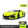 1/24 Legierung Druckguss Lamborghini Aventador Sportwagen Modell, Türen können geöffnet werden, Simuliertes Geräusch und Licht, Erwachsene können Sammlerstücke