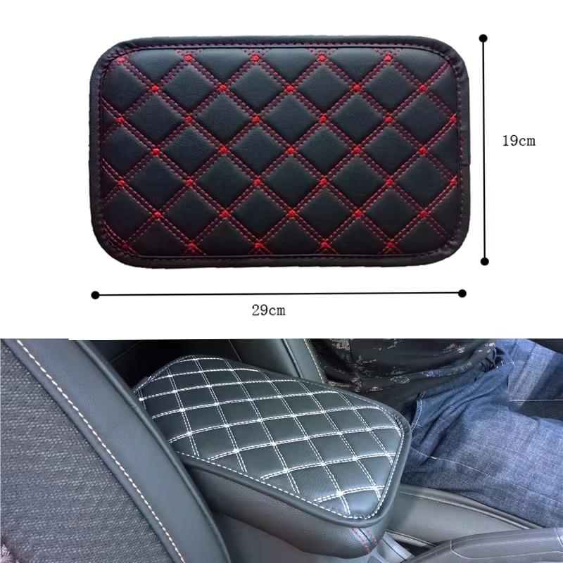 Tapis d'accoudoir universel en cuir pour voiture, boîte de rangement, anti-poussière, housse de coussin, protection d'accoudoir, intérieur étanche
