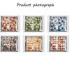 10cm*10cm/10Pcs 3D Mosaic Peel & Stick Tiles Self-Adhesive Thick Waterproof Wallpaper Floor Stickers DIY Home Kitchen Bathroom Decor