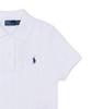 POLO RALPH LAUREN Cable Knit Cotton Crop Polo Shirt - White