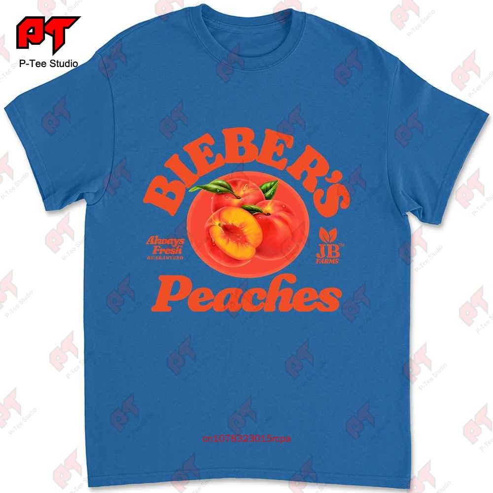 Justin Biebers Peaches Purpose Tour Tshirt Tee IAFG
