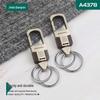 Qiangren A4378 Stainless Steel Car Keychain with Waist Hanger for Men & Women