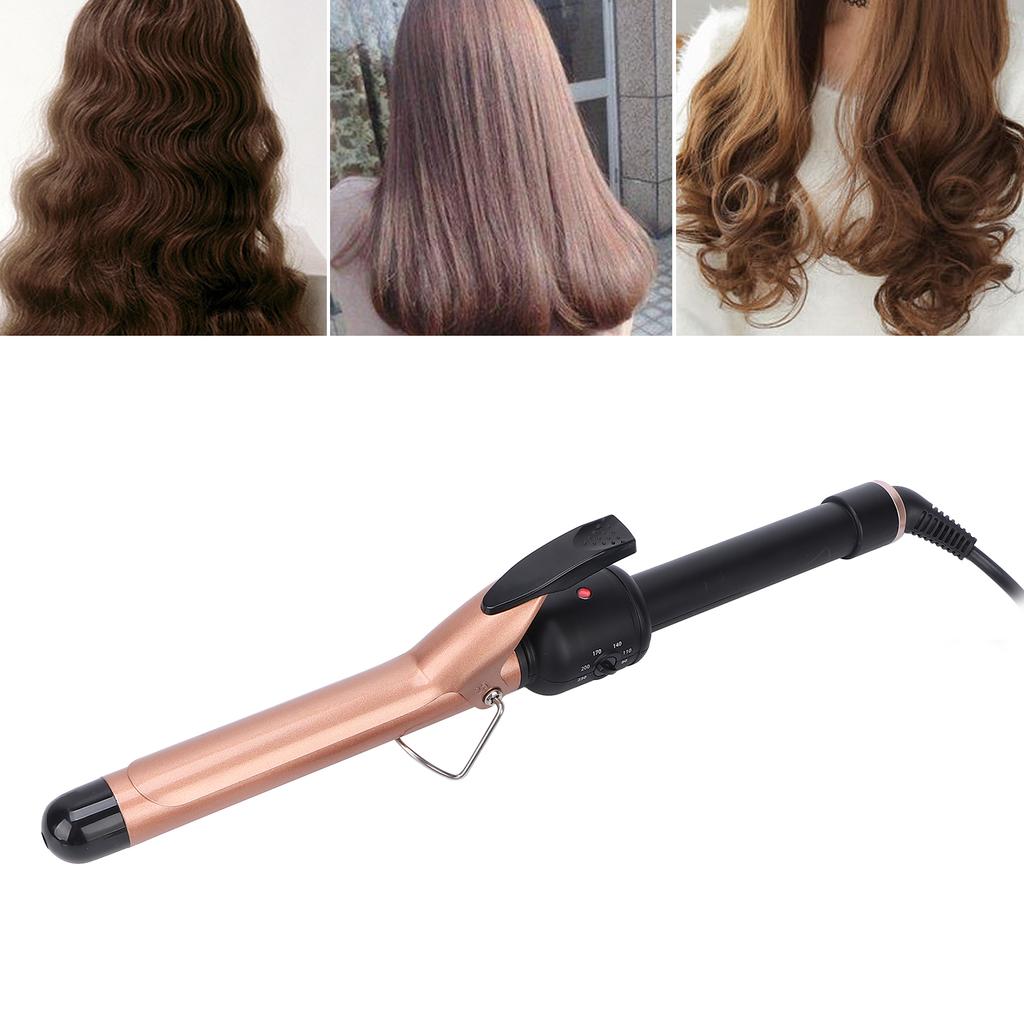 Curling Iron Wand Adjustable Temperature Ceramic Barrel Hair Curler 25mm 110‑240V