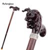 Brown Cow Bullfight Wooden Fashion Walking Stick Decorative Cospaly Cane Halloween Wood Mace Crutch  Wand Crosier 92cm