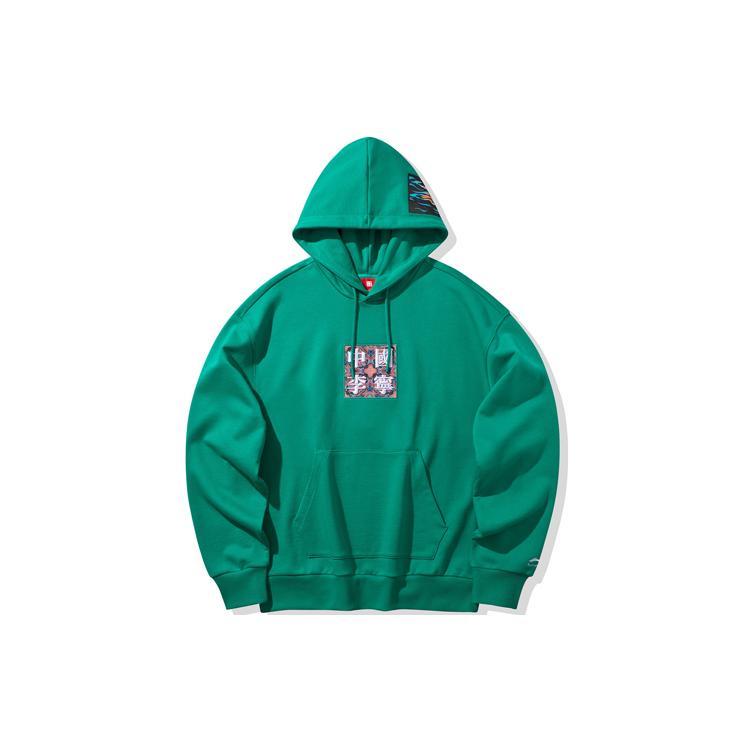 Li Ning Китай Li Ning Толстовки Унисекс С капюшоном Средняя Обычная AWDQ241-3 XXL