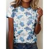 Sea Turtle Animal 3D Print Women's Short Sleeve O-Neck T Shirt Fashion Casual  Harajuku Y2k