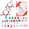 Einhörner Weihnachts-Countdown-Kalender Blindbox-Set Countdown-Kalender Advent Weihnachtsanhänger Armband-Set Weihnachtsgeschenk für Kinder