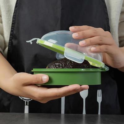 Avocado-Sparer-Halter, Lebensmittel-Gemüsefach-Aufbewahrungsbox, Obstaufbewahrung, versiegelter, auslaufsicherer Avocado-Aufbewahrungsbehälter, geruchsfreie Gemüsefach-Box, Küchen-Organizer