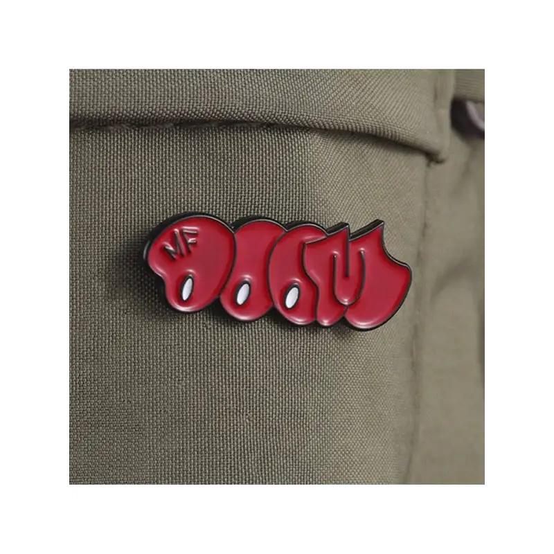 "Doom"" Graffiti Enamel Brooch Badges Pin - Trendy Accessory For Backpack Clothes, Bags & Hats - Durable & Stylish Unisex Gift"
