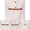 Womens Minimalist Pu Leather Belt For Dresses And Coats For Fashionable Office Attire