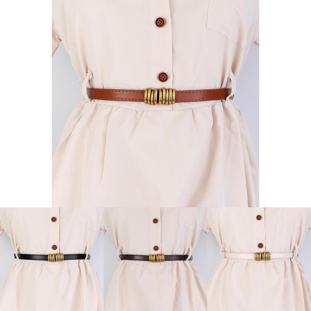 Womens Minimalist Pu Leather Belt For Dresses And Coats For Fashionable Office Attire