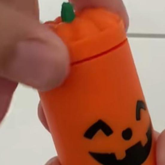 Mini Cup Keychain Container Halloween Themed Festive Face Cup Key