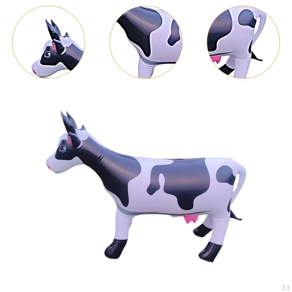 Animal Gonflable Thème Vache Fêtes PVC Décoration Anniversaire Ballon Jouet 35,43 pouces x 23,62 pouces pour