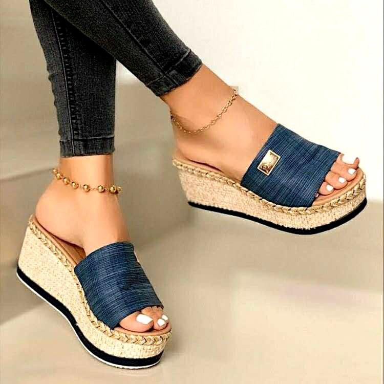 Lightweight Wedge Slippers Women 2026 Summer Thick Bottom Casual Shoes Platform Beach Sandals Woman Plus Size 43 Outdoor Slides
