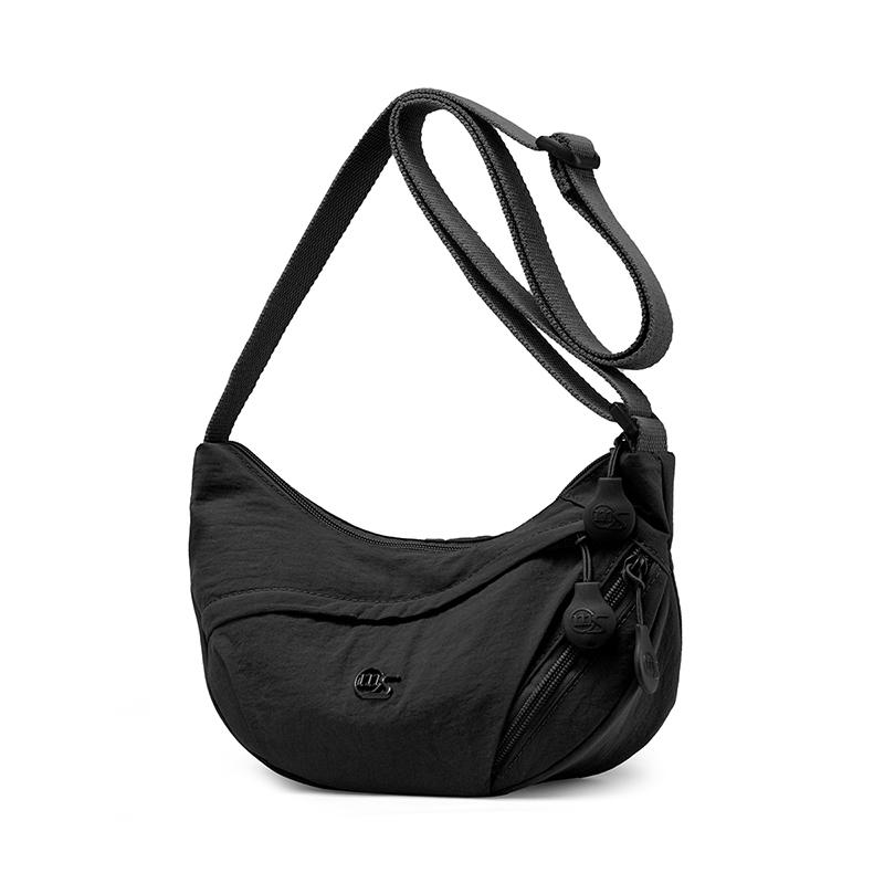 Korean Style Large Capacity Versatile Dumpling Bag Single Shoulder Crossbody Handbag Cute School Bag Simple Urban Style