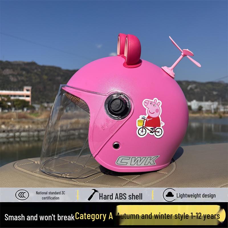 National Standard 3C Certified Children's Warm Helmet for Ages 1-12 - Autumn/Winter, Electric Scooter Use