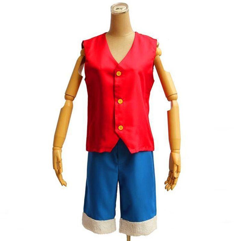 Sweet One Piece Luffy Cosplay Costume First-Generation Luffy Outfit Cosplay European Size First Generation Luffy Costume S