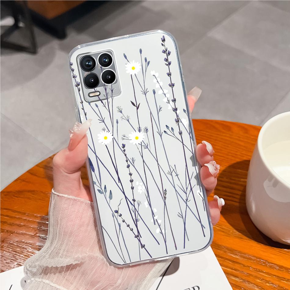 Für Realme 8 Pro Handyhülle Kreatives Tintenbild Weiches TPU Klares Silikon Anti-Drop Rückseite Für Realme8 4G 5G 8Pro Funda Capa
