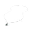 May Birthstone Natural emerald pendant Flower design 925 sterling silver necklace fine jewelry for women's engagement wear