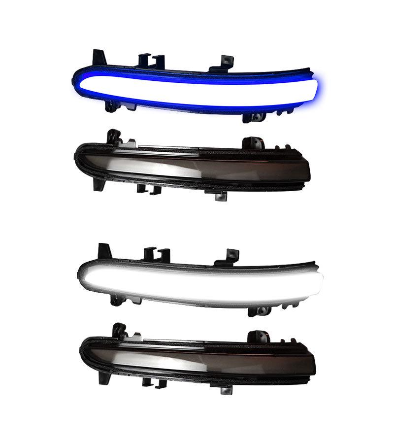 Compatible with Trumpchi GAC M8/GM8/GS8/GS7: Rearview Mirror Sequential Turn Signal and Dynamic Blue Daytime Running Light