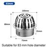 Anti-Clog Drain Cover Convex Floor Drain Filter New Drainage Strainer  Balcony
