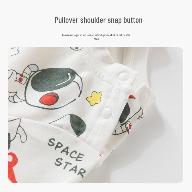 Happy Bear Baby Boy Spring/Autumn Cotton Two-Piece Set