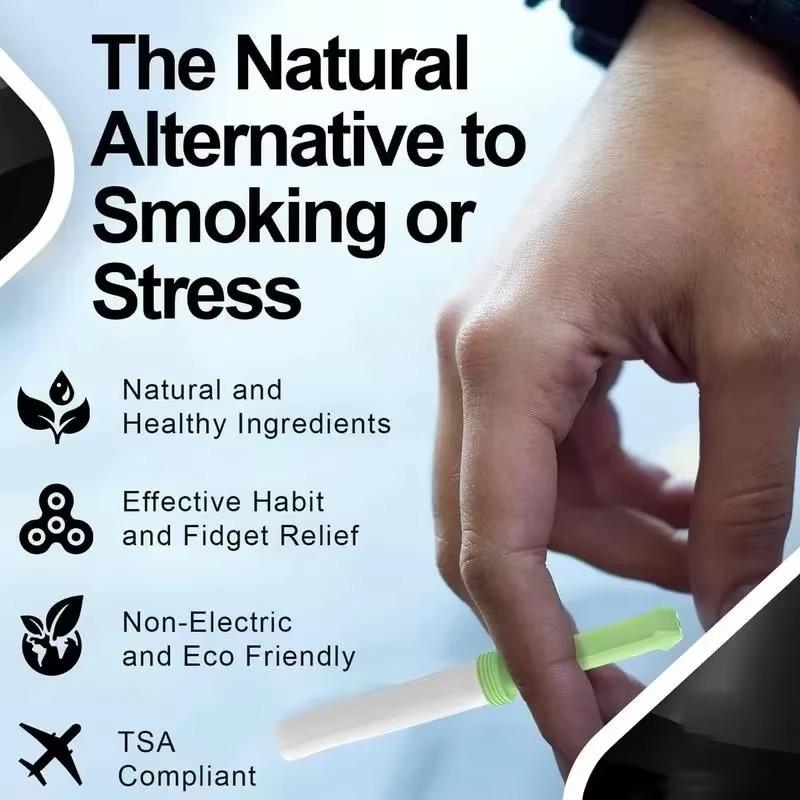 Smokeless Air Inhaler Smoking Cessation Aid Non Electric Inhaler Men's Car Train Travel Safe and Healthy Smoking Cessation Aid