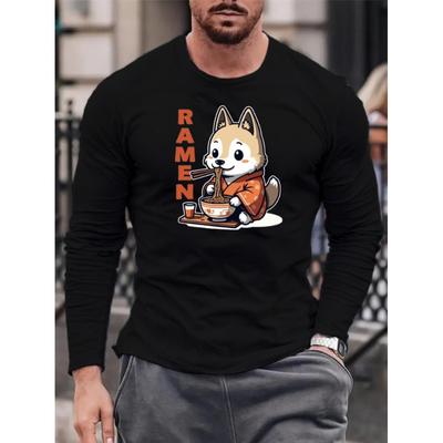 Great for Work From Home & Daily Lounge, Relaxed Fit Men's Long Sleeve Tee