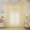 European Embroidered Sheer Curtains for Living Room Bedroom Balcony Bay Window Light Filtering Lace Window Screen
