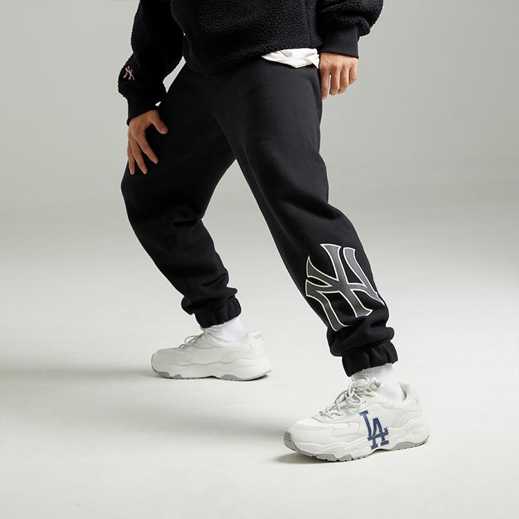 New MLB New York Yankees Knitted Sweatpants Unisex Black 3APTB0526-50BKS