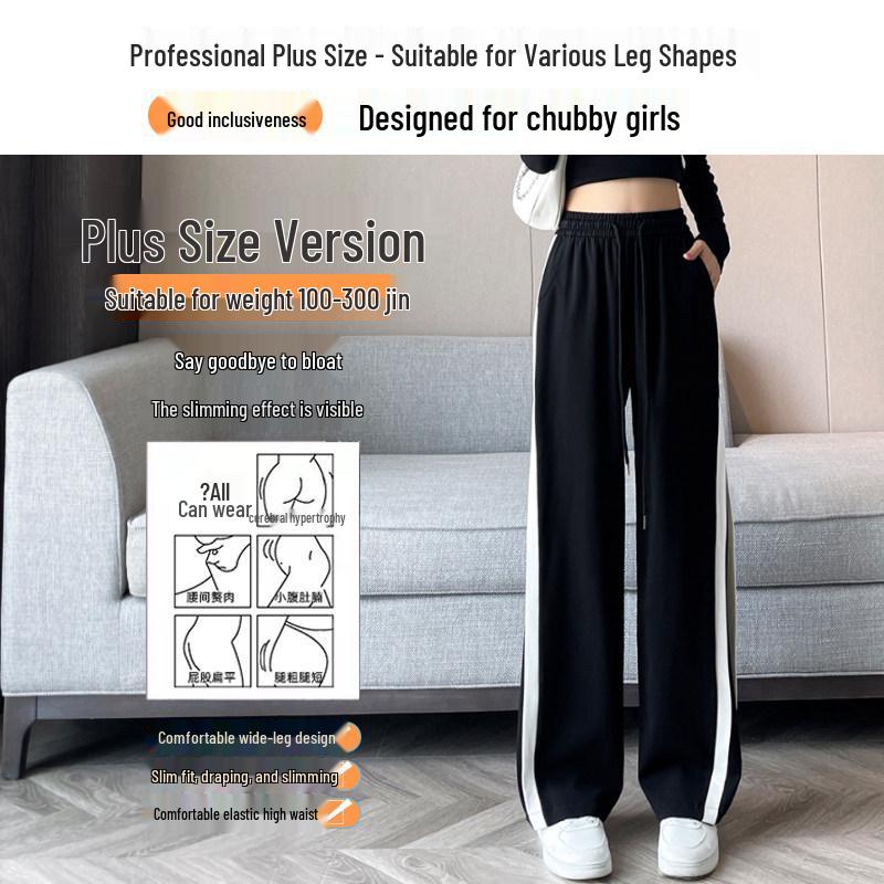 Plus Size Women's High Waist Slimming Casual Pants - Narrow & Wide Leg Options