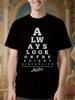 Monty Python "A Lays Look On the Bright Side of Life" Graphic - Slim Fit Casual Tee with Humorous Eye Test Design T-shirt