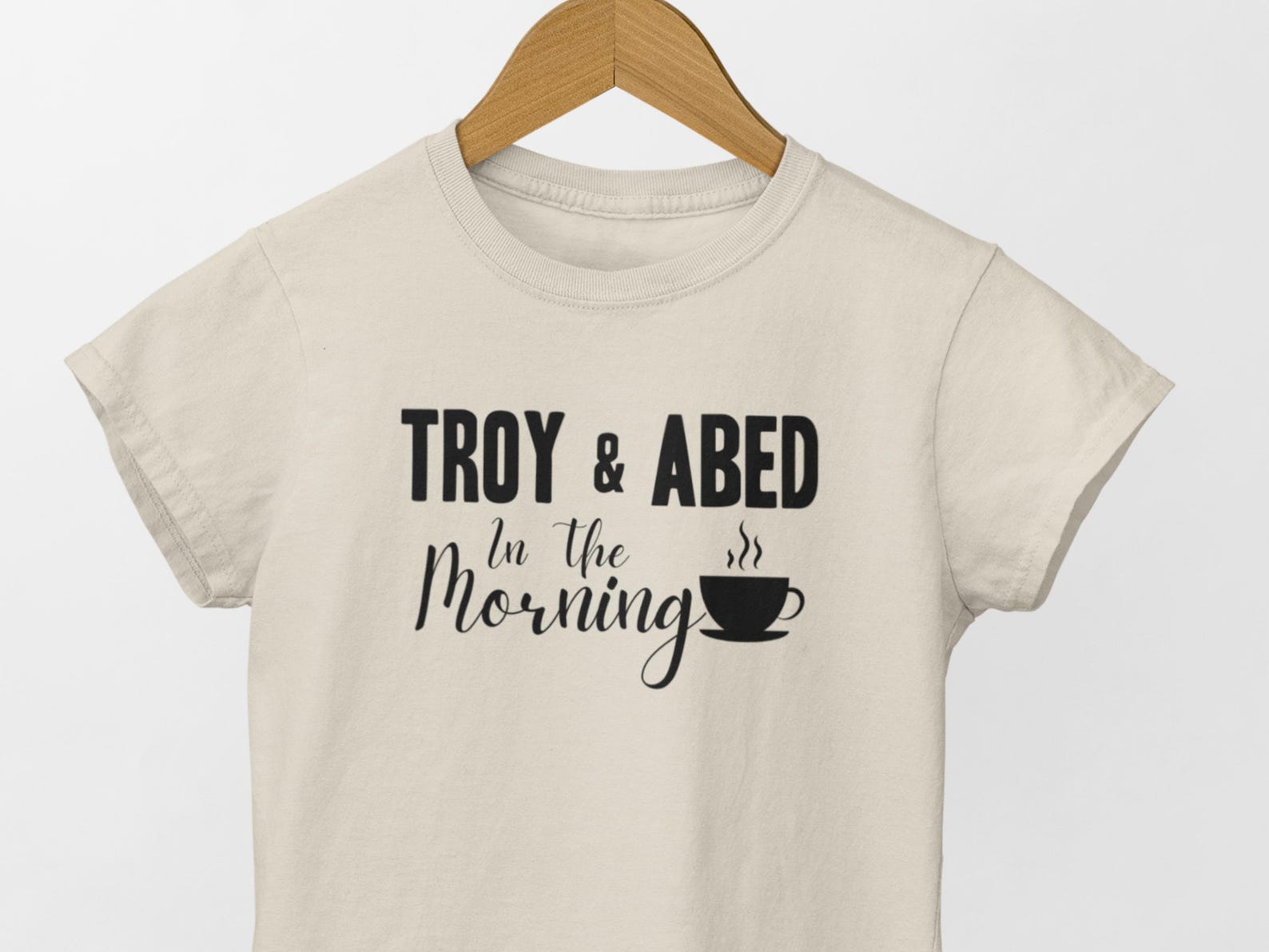 Community Troy and Abed In The Morning Logo Sitcom T Shirt 2XL