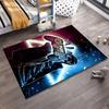 Gaming Controller Neon Art Carpet with Masked Character Design - Modern Style Suitable for use as an anti-slip for living room bedroom sofas