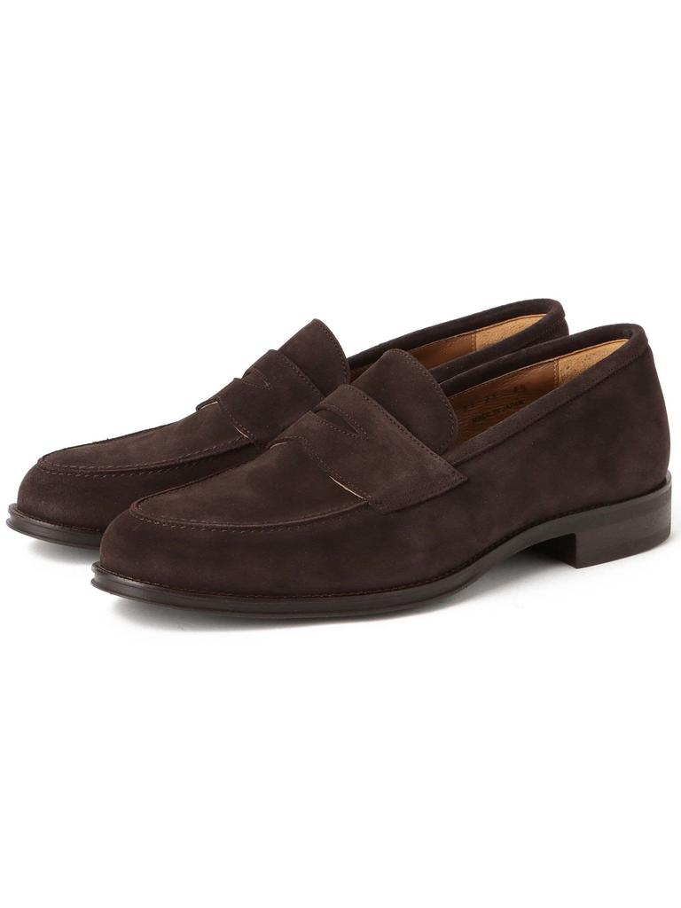 [BEAMS HART] Leather Shoes Penny Loafers Men's BROWN_SUEDE 7.5 413200411599020