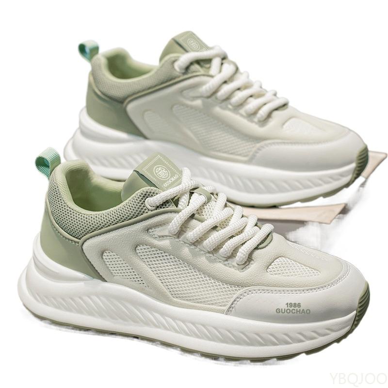 Men's new spring breathable hollow mesh shoes casual versatile height increasing running sports shoes Fashionable sneakers