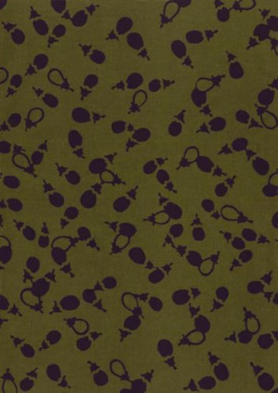 

Tenugui Dyed with dyeing Cotton Made in Japan Eggplant Niwa-zome (Tenugui) - Chū-sen - 100% - -