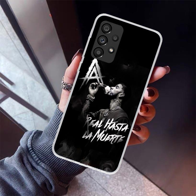 Anuel AA Real H-Hasta La M-Muerte Phone Case For Samsung Galaxy A12 A52S A42 A32 A22 A51 A50 Note 20 Ultra 10 S10 Plus A71 A70 A